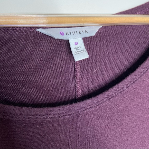 Athleta Maroon Crossover Keyhole Sweater Dress - Picture 4 of 6
